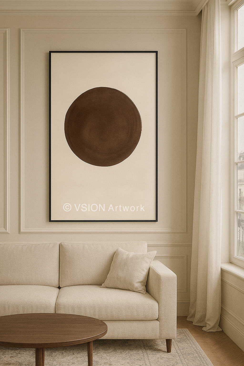 AURAÉ 001 — Minimal Earth Circle Composition