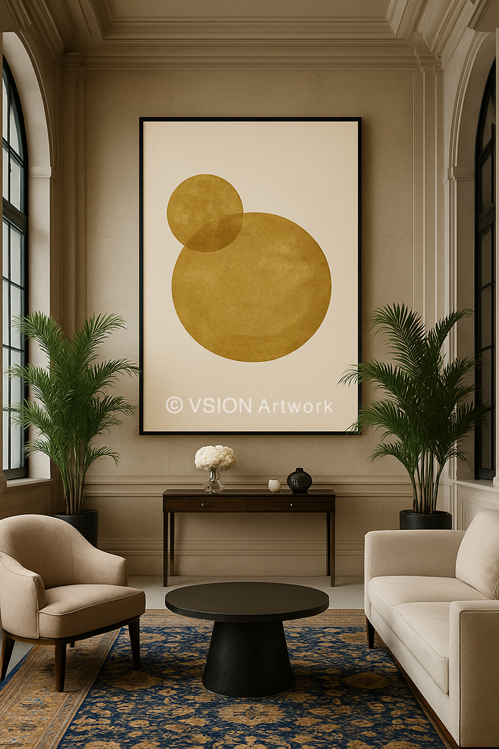 AURAÉ 002 — Minimal Golden Circle Composition