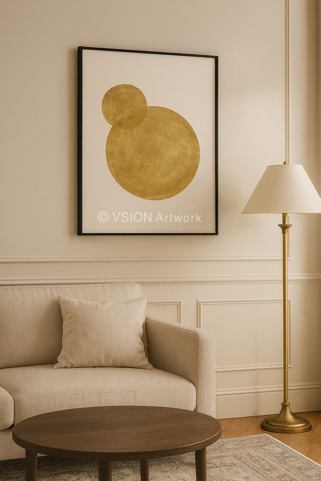 AURAÉ 002 — Minimal Golden Circle Composition