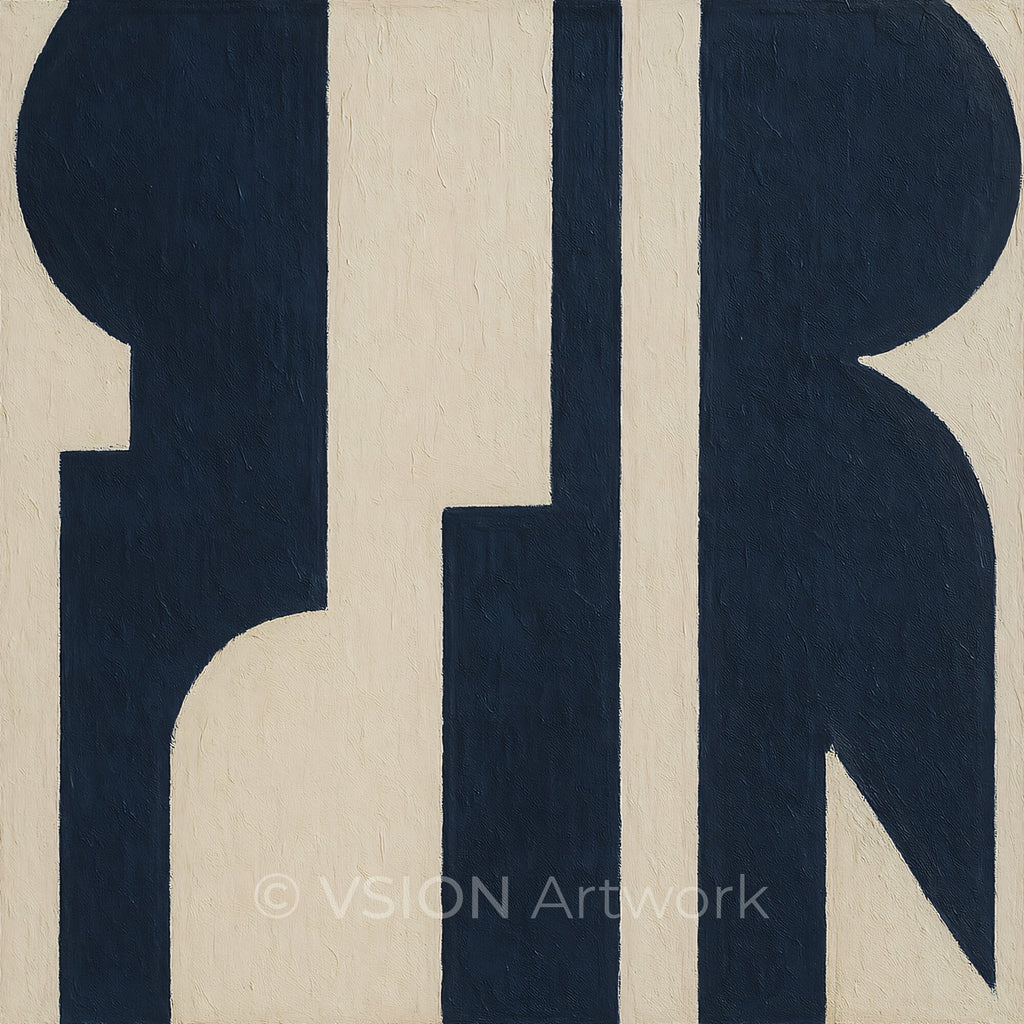 FLUÉ 001 — Contemporary Minimal Abstract Wall Art