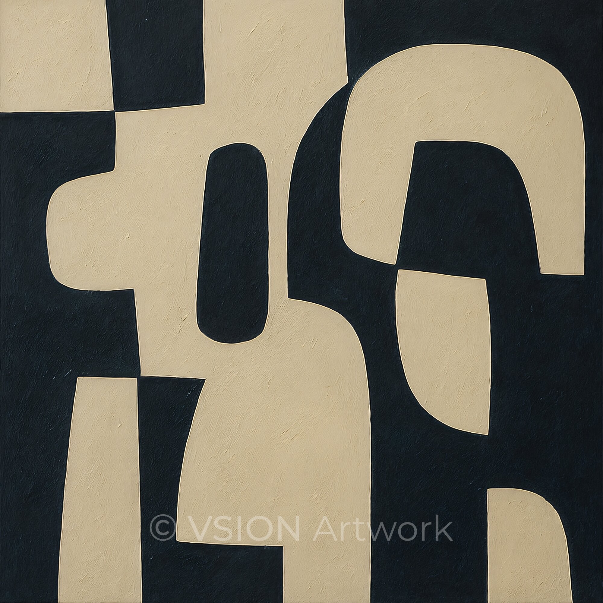 MASSE 001 — Contemporary Abstract Mass Composition