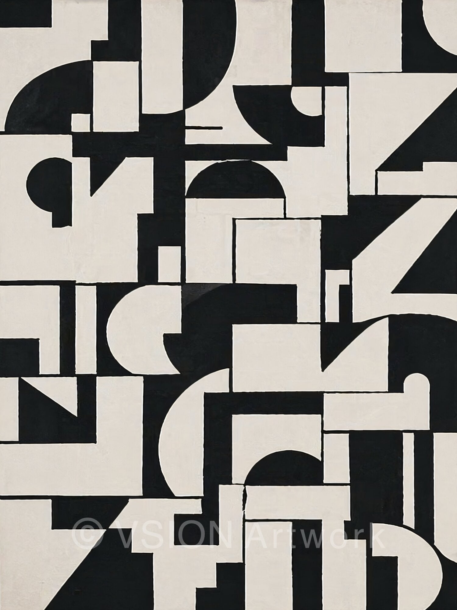 NEXA 002 — Structured Monochrome Composition