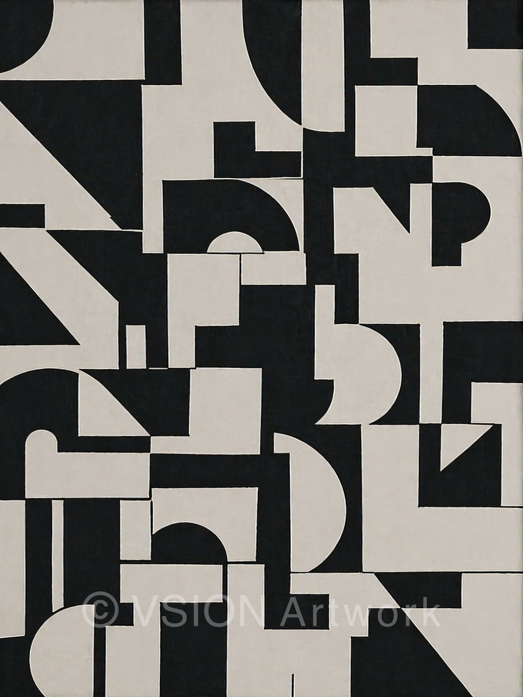 NEXA 003 — High Contrast Geometric Grid