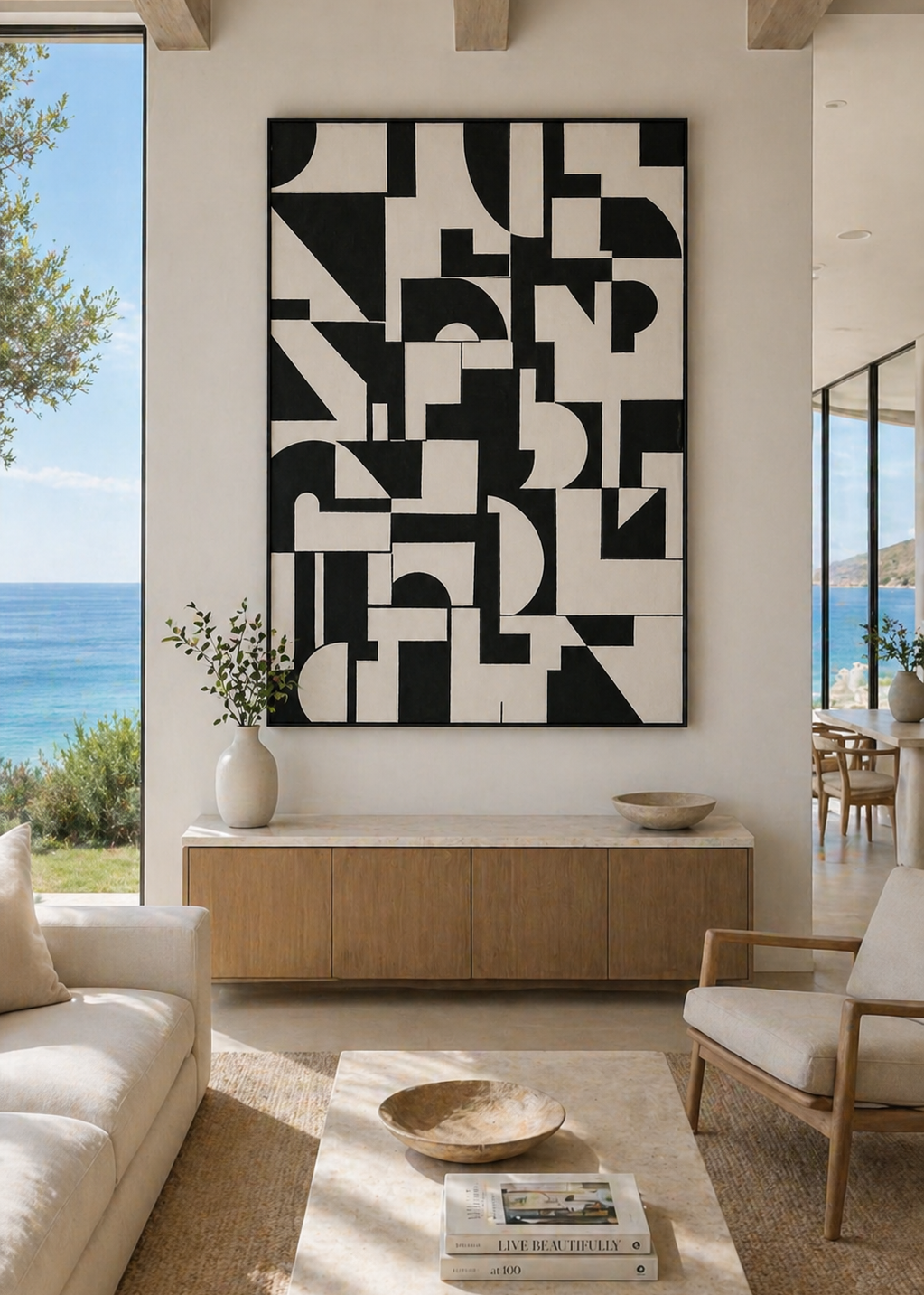 NEXA 003 — High Contrast Geometric Grid