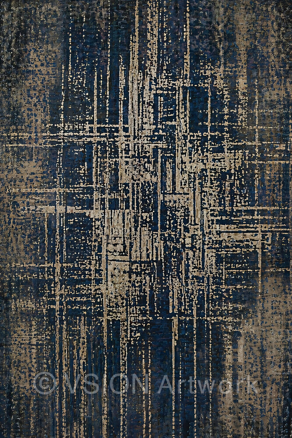 STRATA 001 — Deep Grid Composition