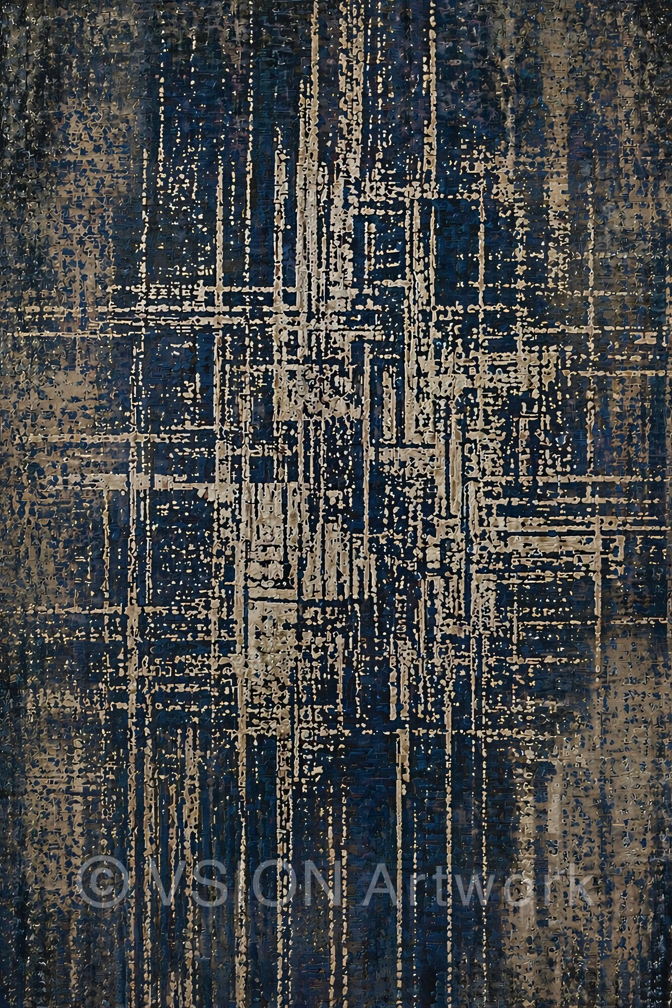 STRATA 001 — Deep Grid Composition